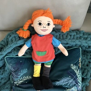 ASTRID LINDGREN RAG DOLL PIPPI LONGSTOCKING MICKI SWEDEN PIPPI & FRIENDS 16" A4 - Picture 1 of 14