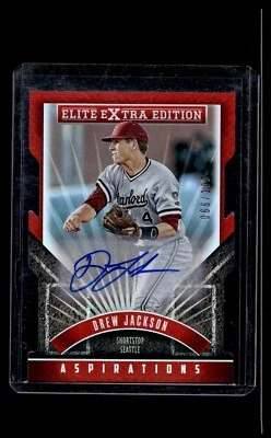2015 Panini Elite Extra Edition Drew Jackson Aspirations Die Cut Auto 66/100 - Image 1 of 2
