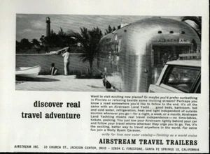 Airstream Travel Trailers Land Yacht Vintage Original Print Ad   - Picture 1 of 2