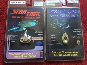 Star Trek The Next Generation Starfleet Communicator Talking Sound Badge x 2 NEU - Bild 1 von 10
