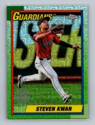 Steven Kwan, Cleveland Guardians, 2025 Topps Series 1 Silver Pack Mojo #T90C-7 - Image 1 of 2