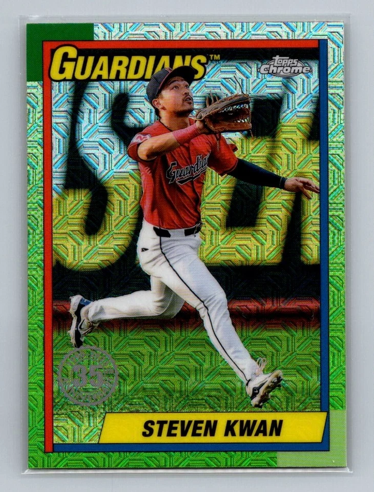 Steven Kwan, Cleveland Guardians, 2025 Topps Series 1 Silver Pack Mojo #T90C-7 - Image 1 of 2