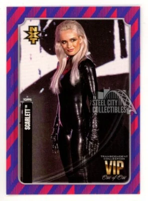 Scarlett 2020 Topps Transcendent WWE VIP Red Purple Card #29 1/1 - Image 1 of 2