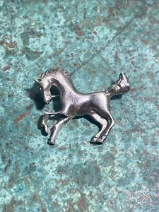 Sterling Silver 925 Prancing Pony Brooch Vintage - Picture 1 of 12