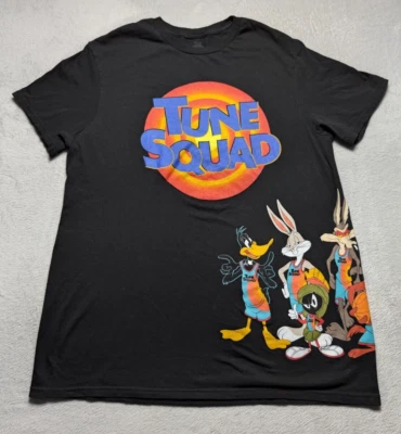 Space Jam Tune Squad T-Shirt Medium Black Looney Tunes Cast - Image 1 of 4