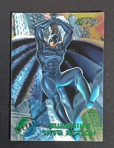 1995 Fleer Metal Batman Forever #8 Swinging Into Action - Picture 1 of 2