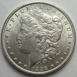 1896 Silver Morgan Dollar -UNC- (#57h) - Picture 1 of 2