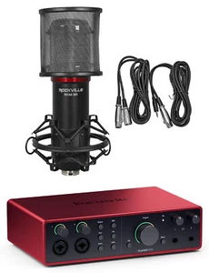 Focusrite SCARLETT 16I16 4G 4th Gen Audio Recording Interface+Studio Microphone - Picture 1 of 12