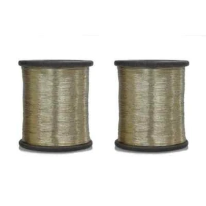 Cotton Metallic Zari Thread For Embroidery 0.1Mm(Pack Of 2 Roll) 100 Gram - Picture 1 of 81