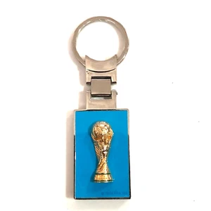 2014 FIFA WORLD CUP Brazil Keychain Soccer Gold Trophy Official Licensed Emblem - Picture 1 of 9