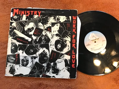 Ministry Work For Love Goth Dance ep 12" Single 1983 Synth-Pop Vinyl Record orig - Image 1 of 4