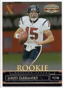 2007 DONRUSS GRIDIRON GEAR ROOKIES GOLD HOLOFOIL X's #145 Jared Zabransky /100 - Bild 1 von 1