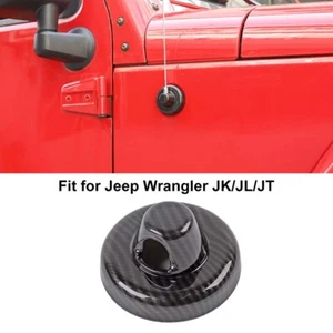 Antenna Base Cover Trim Decor For Jeep Wrangler JK JL JT 2007-2023 Carbon Fiber - Bild 1 von 9