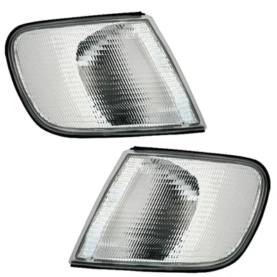 Frontblinker Set für Audi 100 C4 1990 - 1994 Blinker weiß Silber vorne - Bild 1 von 4
