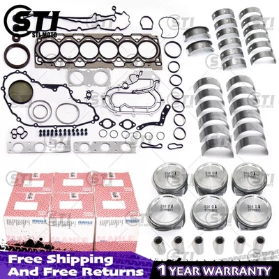 Engine Overhaul Pistons Bearings Kit For Volvo V60 XC60 S60 S80 3.0 T6 B6304T - Image 1 of 4