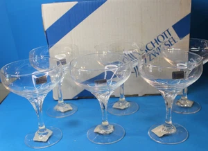 6 Schott Zwiesel Germany C341008 La Belle Champ Saucer Crystal Champagne Glasses - Picture 1 of 17