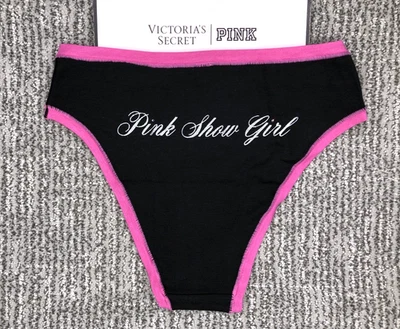 Sexy Lindo Panty Victoria's Secret ROSA NUEVO CON ETIQUETAS XXL Negro Rosa Show Girl Foto 1 de 4