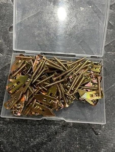 100 Stück Selbstbohrende Trockenbauanker mit Schrauben, geeignet für TV, Schränke - Bild 1 von 8