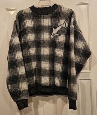 Greg Norman Fleece Sweatshirt Large Shark Logo - Image 1 of 4