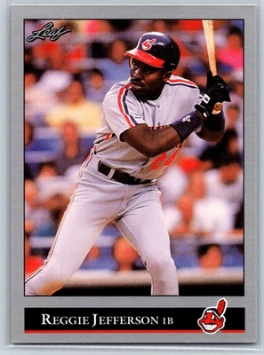 1992 Leaf Reggie Jefferson Cleveland Indians #86 - Image 1 of 2