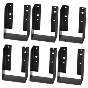 Stück 4 x verdeckter Flansch Schwarzlicht Balken Aufhänger, Innenbreite: 3 4x6 Pfosten 6 - Bild 1 von 4