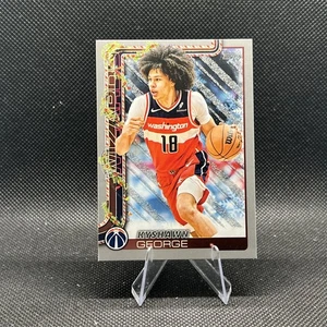 2025-26 Topps Holiday Silver Glitter Kyshawn George Washington Wizards #H77 - Imagen 1 de 2