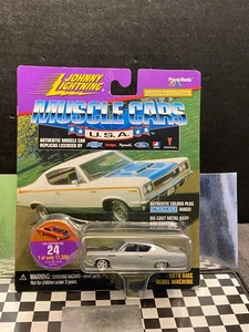1/64 JOHNNY LIGHTNING MUSCLE CARS 1970 AMC REBEL MACHINE SILVER UT1 - Picture 1 of 2