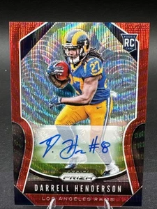 2019 Panini Prizm - Rookies Darrell Henderson #330 Red Wave Prizm Autografi... - Foto 1 di 11