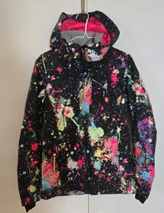 Gsou Snow 10K Damen XS Paint Splatter Snowboard Ski Jacke Mantel - Bild 1 von 7