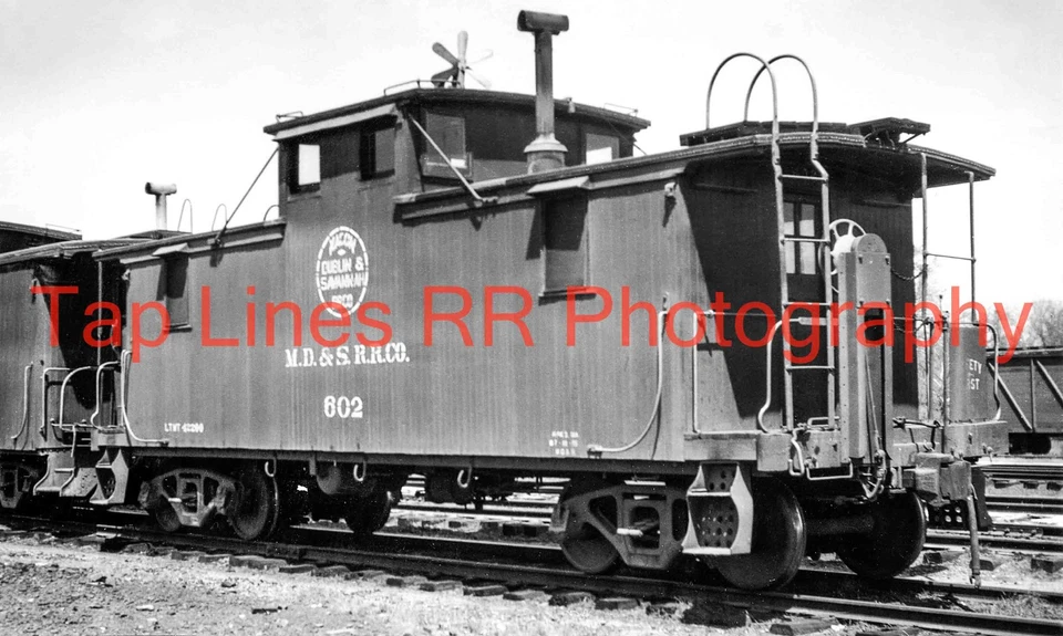 Macon Dublin & Savannah #602 Caboose Macon GA 3/31/1956 C K Marsh New 5x8 Photo - Image 1 of 1