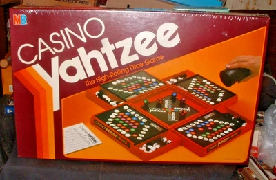 Milton Bradley CASINO YAHTZEE Dice Game 1986 - Sealed, Factory Shrink Wrap - Image 1 of 2