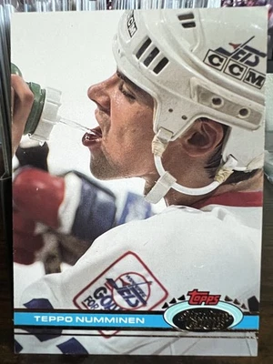 Teppo Numminen Winnipeg Jets 1991 Topps Stadium Club #302 NHL   - Image 1 of 2