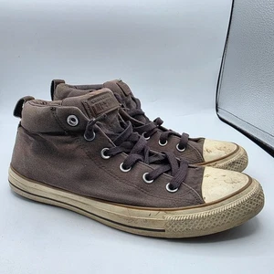 Converse Chuck Taylor Street Mid Storm Wind Mens Size 9 Brown Sneaker Shoes - Picture 1 of 13