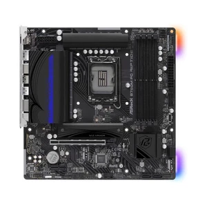 ASRock B760M PG Riptide Intel B760 Mainboard MicroATX Sockel 1700 #334567 - Afbeelding 1 van 4