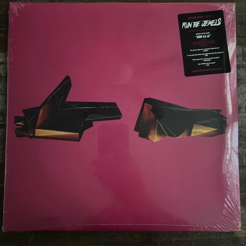 Run the Jewels RTJ4 (Tour Edition) Clear w/Black, Blue and Pink 2LP SEALED NEW - Image 1 of 4