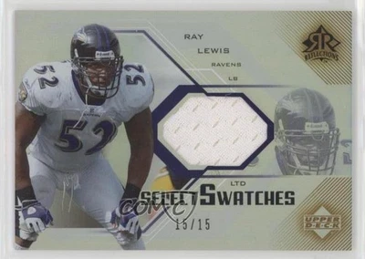 Muestras selectas Upper Deck Reflections 2004 arco iris/15 Ray Lewis #SS-RL HOF Foto 1 de 2