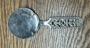 Finland .830 Silver Round Flat Server Pierced Handle - Bild 1 von 7