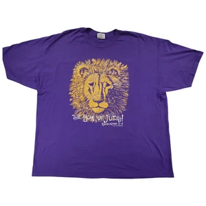 T-shirt uomo vintage Hanes pesante 50 punto singolo il leone di Giuda - Foto 1 di 8