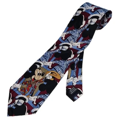 Corbata en punta roja y azul Mickey Unlimited para hombre Dapper Mickey Mouse Foto 1 de 4