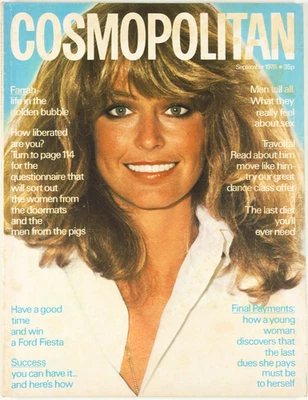 Farrah Fawett JILL CLAYBURGH Travolta RACHEL WARD Cosmopolitan 1978 September UK - Image 1 of 3