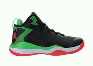 Nike Jordan Super.Fly 3 BG Basketball Youth US 6 Black Green 684936-030 NEW $120