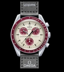 OMEGA x Swatch Speedmaster MoonSwatch Light Cool Gray Men's Watch - SO33M101 - Picture 1 of 1