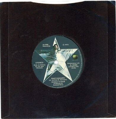 Ringo Starr  beatles PHOTOGRAPH / DOWN AND OUT - Australia Apple 7" 45 MINT - Image 1 of 4