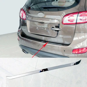 FIT FOR HYUNDAI SANTA FE 2006-2012 Chrome Steel Car Trunk Tail Door Strip Trim - Picture 1 of 4