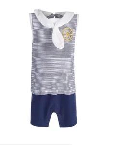 First Impressions Size 12 Months Baby Boys Sailor Romper Sunsuit NWT $18 Macy's - Picture 1 of 2