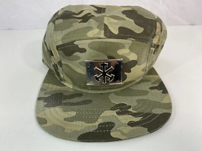 TopCul Urban 5 Paneles Floral Gorra de Béisbol Sombrero Correa Placa Dorada Logo Unisex Foto 1 de 4