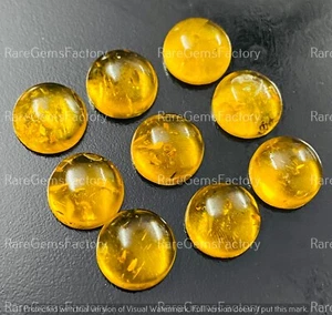 Baltic Amber Round Shape Calibrated Cabochon 3mm-20mm - Picture 1 of 13