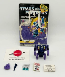 1987 Blot w/ Cardback & Unused Decals Complete G1 Transformers Terrorcon Figure - Bild 1 von 2
