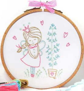 Embroidery Kit ~ DMC Tamar Collection Shy Fairy #TMREMB3 - Picture 1 of 3