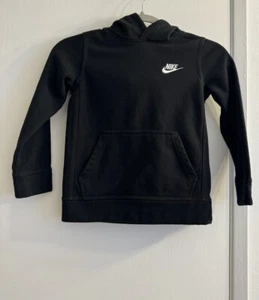 Nike Youth Kids Black Pullover Hoodie Sz M 5-6 Yrs Old Boys Nike Hoodie Sz 6 - Picture 1 of 4